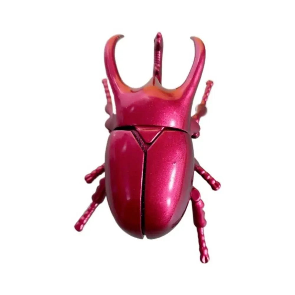Clockwork Toys Wind-Up Beetle Trick Props Realistic Simulated Beetle Insect Model Science Education Insect Animals Crawling