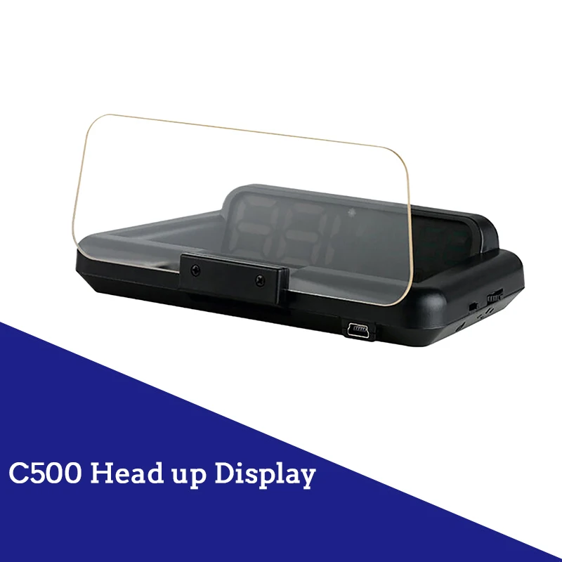 1 Set 3D HUD Projection Windshield Projector For All Cars Head Up Display Water Overspeed Alarm Smart Tired Alarm