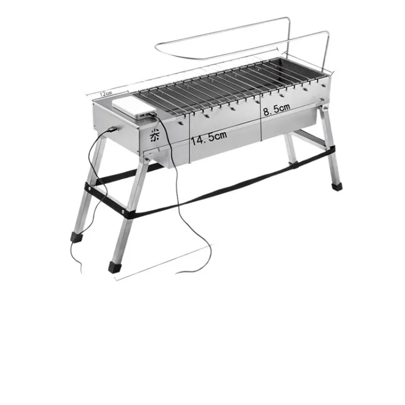 شواية خارجية دوران تلقائي ملعب شواية من الفولاذ المقاوم للصدأ #5