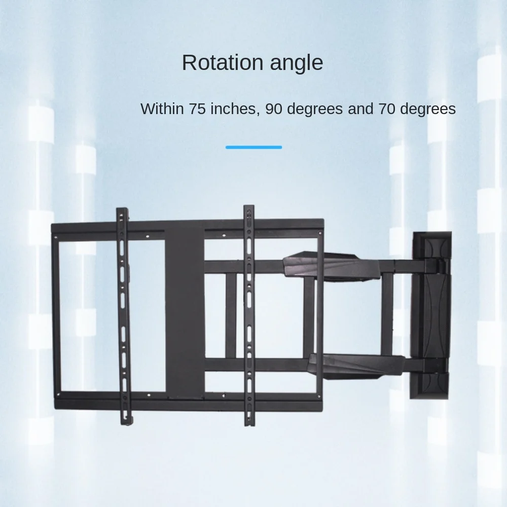 86-inch intelligent electric folding TV rack wireless remote control left and right telescopic swing arm LCD screen TV bracket