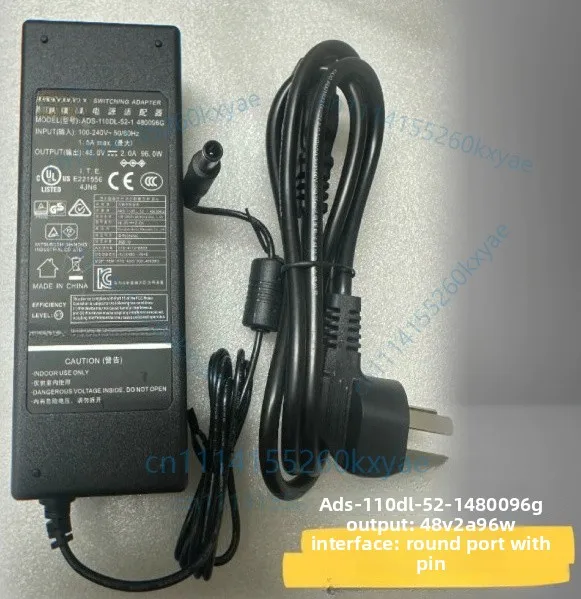 1pcs 48v2a power adapter ads-110dl-52-1 480096g charging cable with pin transformer