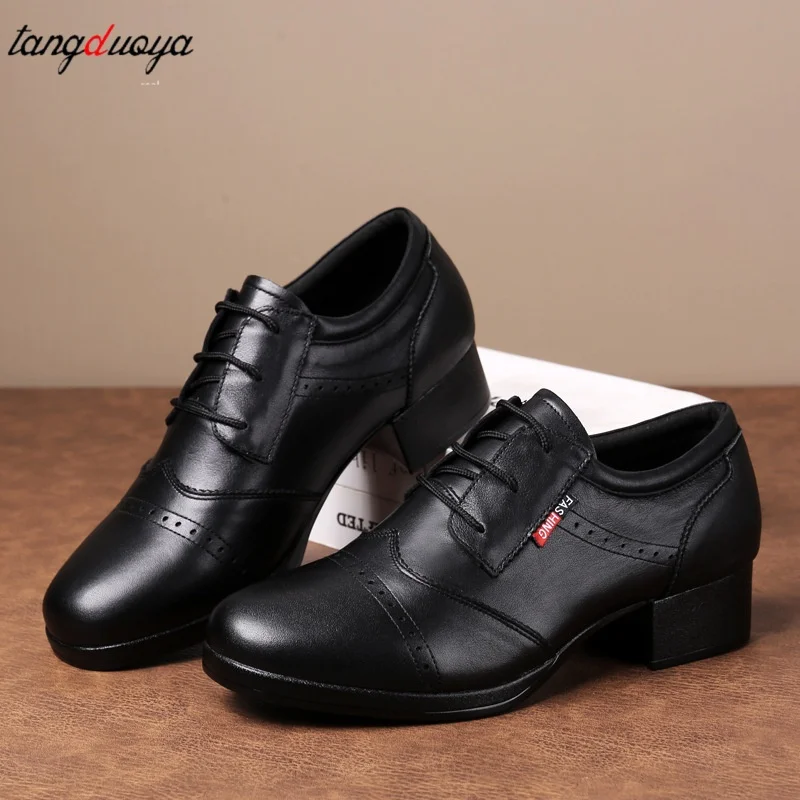 Genuine leather Men Modern Dance Shoes Ballroom Latin Tango Jazz Salsa Party Dancing Shoes Boys Soft Dance Shoes Professional