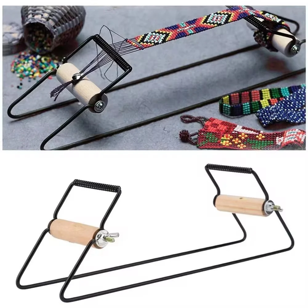 AA83 Wood Weaving Beading- Kit for Jewelry Bracelets Necklaces Handmade Knitting Machine Beads- Tool for DIY Craft