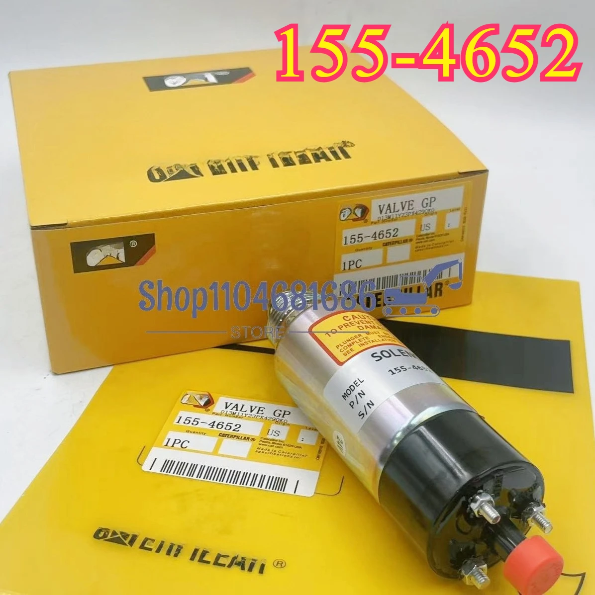 

Электромагнитный клапан остановки экскаватора, электромагнитный клапан пламени 8C3663 155-4651 1554651 155-4652 1554652 для деталей Caterpillar