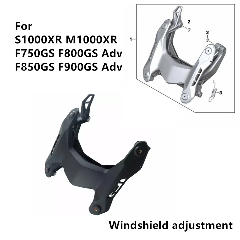 Motorcycle Windshield Adjustment Retrofit Bracket For BMW F750GS F800GS adv M1000XR Accessories 46638562228