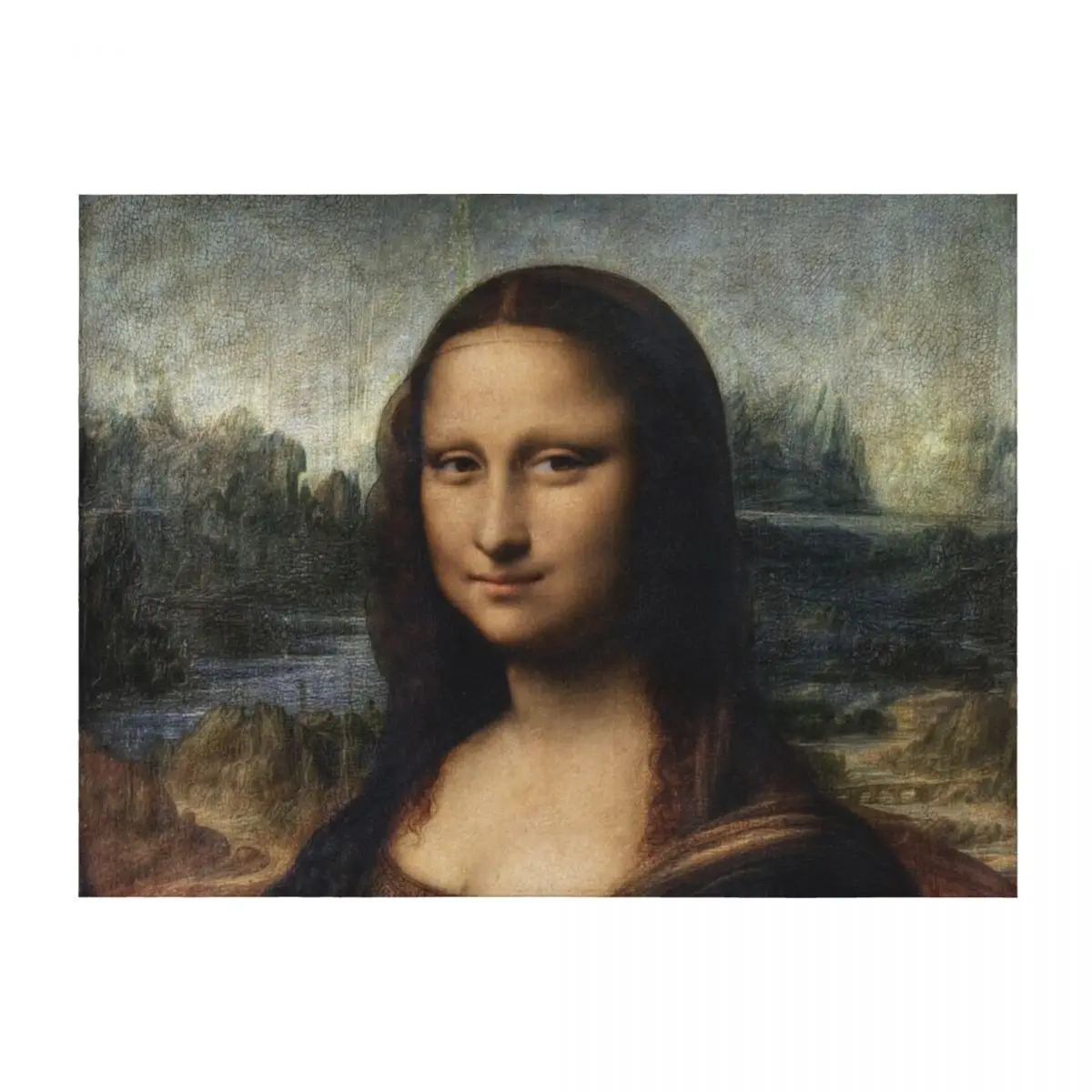 

Mona Lisa - Just another digital edit Throw Blanket for winter Loose Camping cosplay anime Blankets