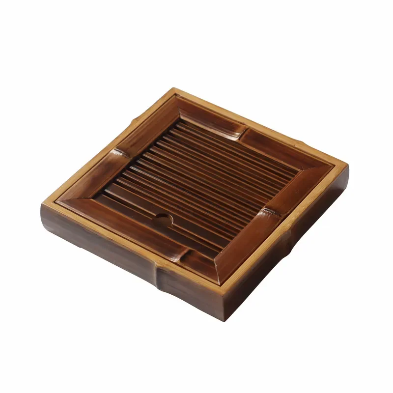 for Large Lacquer Bamboo Pot Bearing Water Storage Dry Brewing Table Simple Square Small Tea Tray for Kung Fu Tea Ceremony