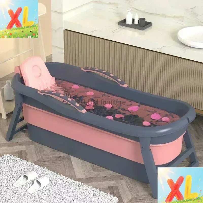 

Modern Folding Portable Bathtubs Home Ice Bath Swimming Pool Adult Bathtub Simple Indoor Hot Tub Plastic Large Full Body Bathtub