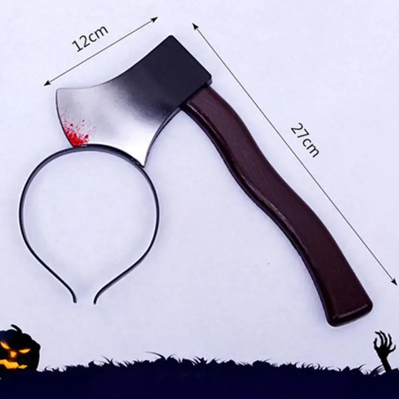طوق شعر الهالوين ، رعب الدم وهمية الفأس سكين القوطية عقال ، حفلة الهالوين الديكور ، حفلة تنكرية تأثيري الدعائم #2
