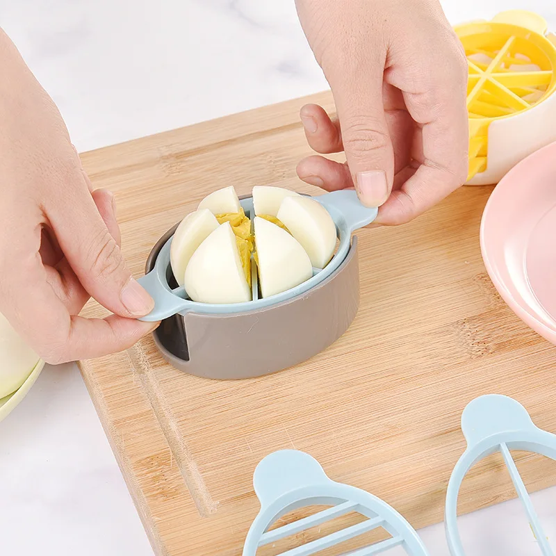 Creative Multifunctional Egg Cutter Three In One Egg Divider Preserved Eggs Slicers Divider Manual Food Processors Kitchen Tools