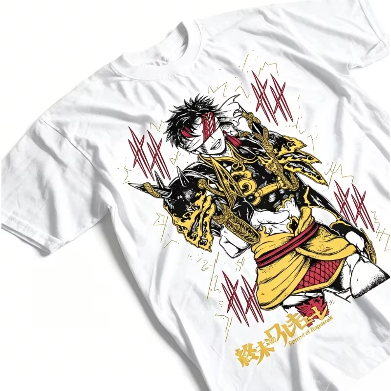 Record of Ragnarok Buddha Anime T-shirt Men Women Vintage Harajuku Otaku Merch Oversized Crew Neck Graphic Print Streetwear Top