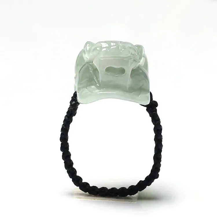 Natural A jadeite brave troops rings jewelry gemstone band ring 100% real jade stones for women jewellery luxury jewelry rings