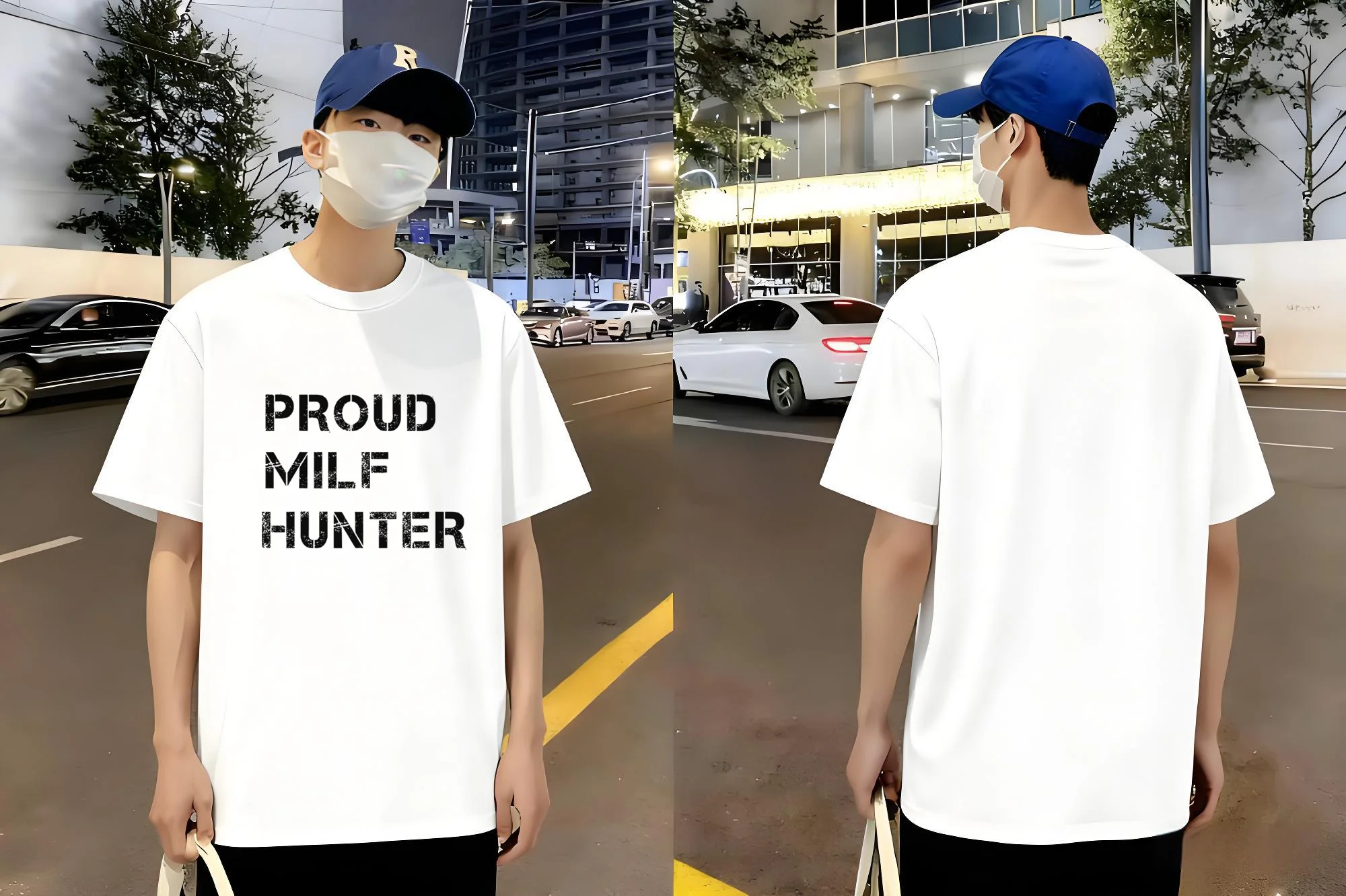

PROUD MILF HUNTER Print Tshirt 2025 New White Cotton Tee Streetwear Unisex Casual Short Sleeve Top Men Women Urban fitness
