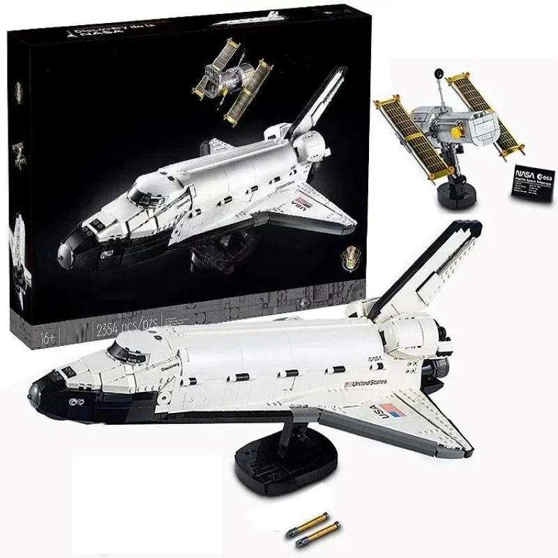 2354PCS Technology Space Shuttle Discovery Hubble Space Telescope Building Blocks Creative Bricks Toys Gift For Kids 14+y