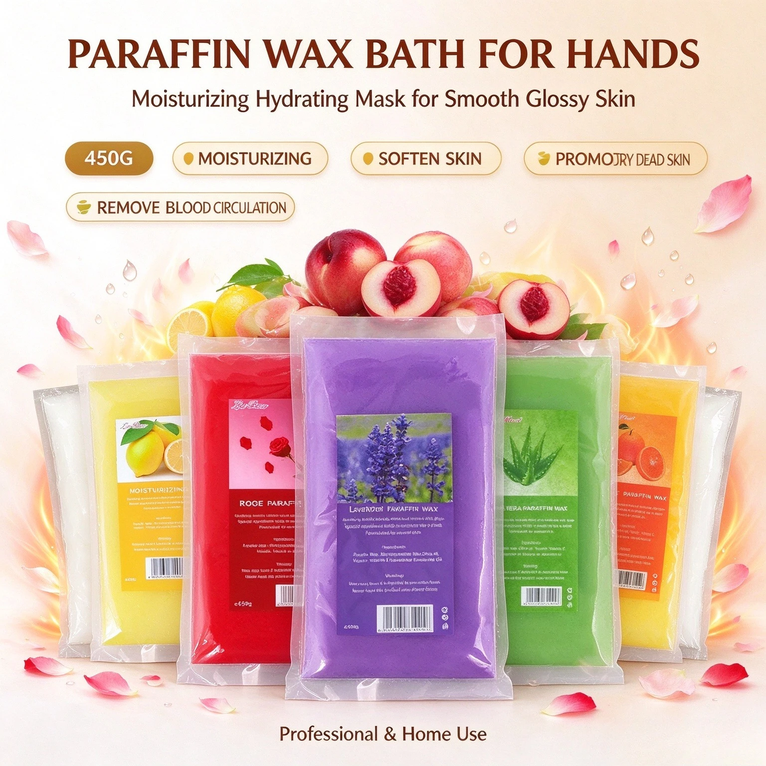 2026 Paraffin Wax Bath Hand Mask 200g/450g Moisturizing And Hydrating Soft Wax for Hand Softening And Moisturizing