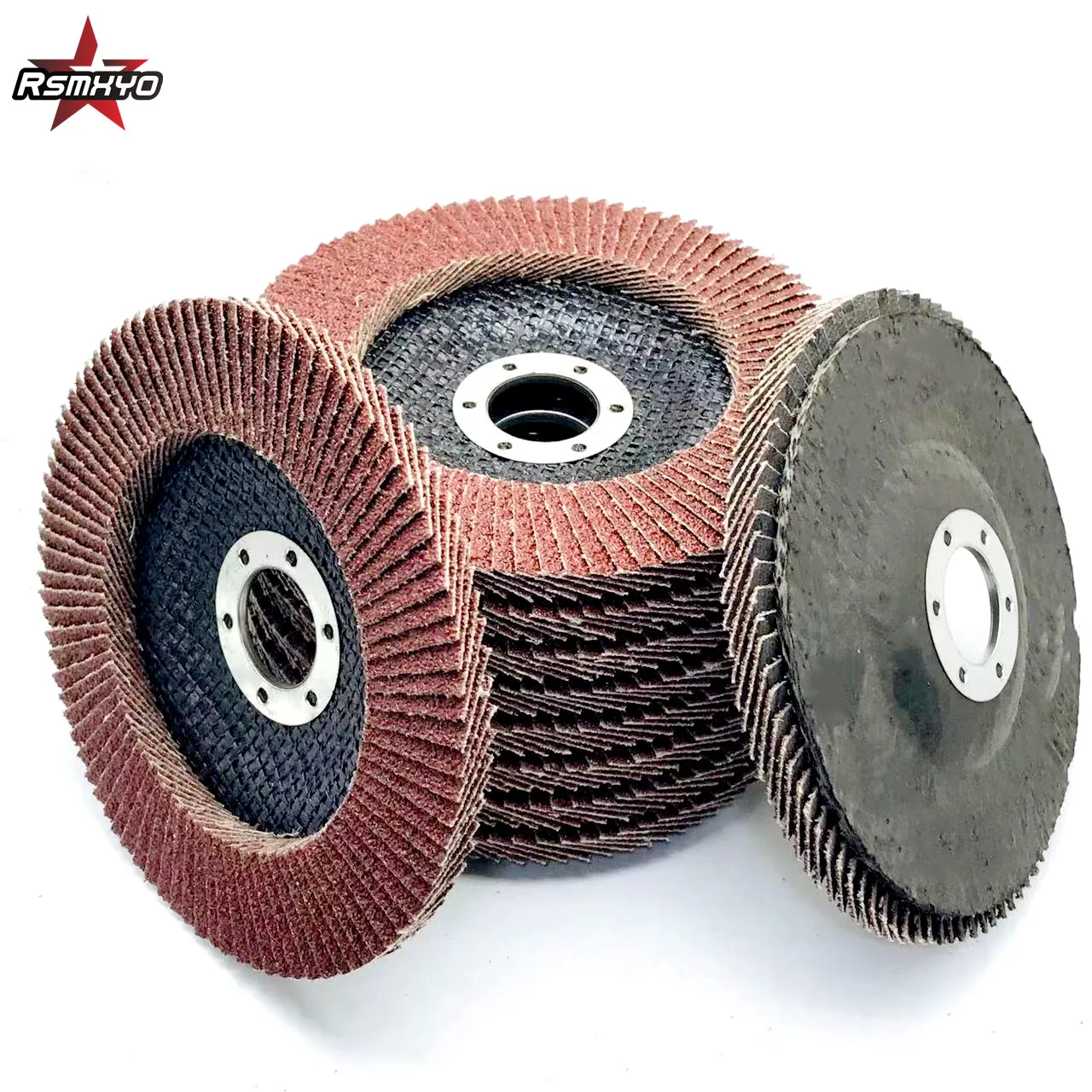 RSMXYO 5-10Pcs Grinding Wheels Flap Discs 125mm 60 Grit Angle Grinder Sanding Discs Metal Plastic Wood Abrasive polishing Tool