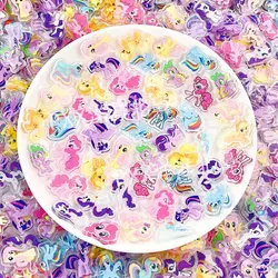 My Little Pony Material 2Cm Single Layer Acrylic Anime Cartoon Diy Phone Case Flowing Hemp Keychain Pendant Accessories Gifts