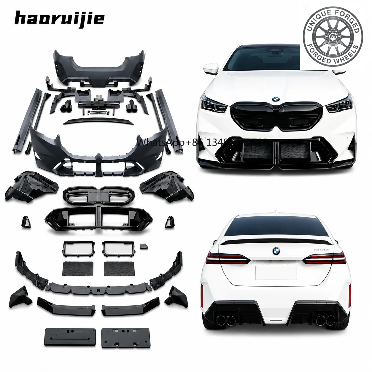 New Style M4 Style Retrofit Body Kit for BMW 4 Series G22/G23 2020-2025, M4 Conversion Kit with Grille, Side Skirts and Rear Exh