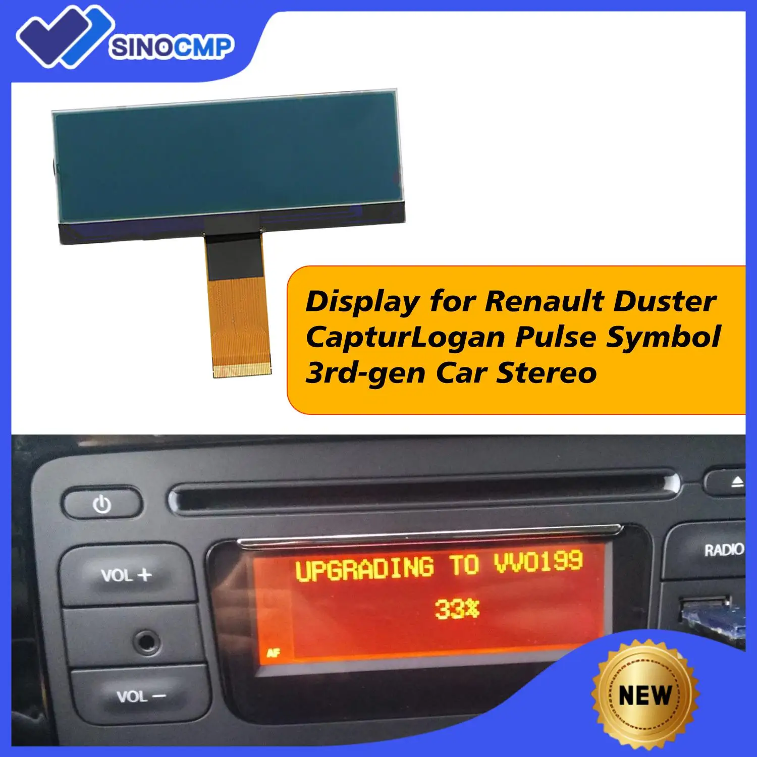 

Автомобильный ЖК-экран, стекло + FPC, дисплей приборной панели AGC-1220RF-A AGC-0060RF-A для Renault Duster Captur Logan Pulse Symbol