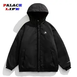 Men Hooded Jacket Parka Japanese Streetwear Harajuku Outdoors Padded Jacket 2022 Winter Couple Cotton Windbreaker Warm Ourwear