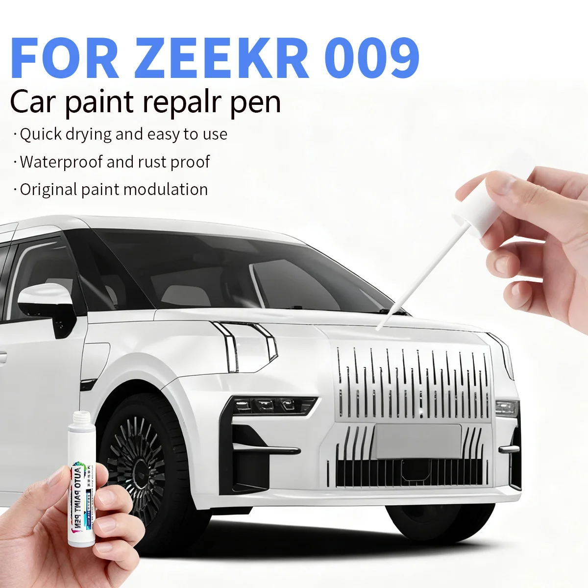 

Ручка для ремонта краски, средство для удаления царапин, автоаксессуары «сделай сам», для ZEEKR 009 2022-2025 SEA2, черный, белый, серый, синий, серебристый