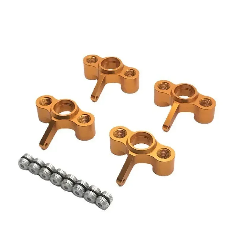 Soporte de cubo de nudillos de dirección de Metal, 4 Uds., para JLB Racing Cheetah 11101 21101 J3 Speed 1/10 RC, piezas de mejora de coche