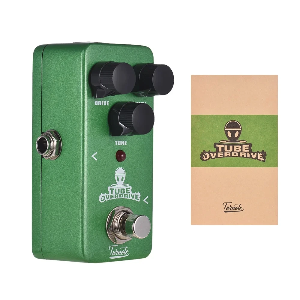 Twinote TUBE OVERDRIVE Mini Analog Overdrive Guitar Effect Pedal Processsor Full Metal Shell with True Bypass Guitar Accessories