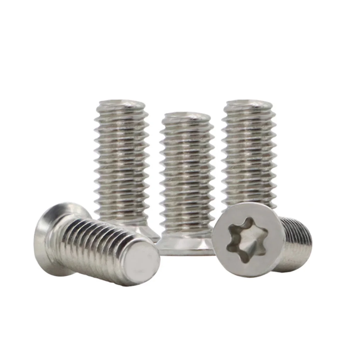 304 Stainless Steel Non-Standard Plum Blossom Groove Small Diameter Thin Countersunk Head Screw M1.6M2M2.5M3M4M6