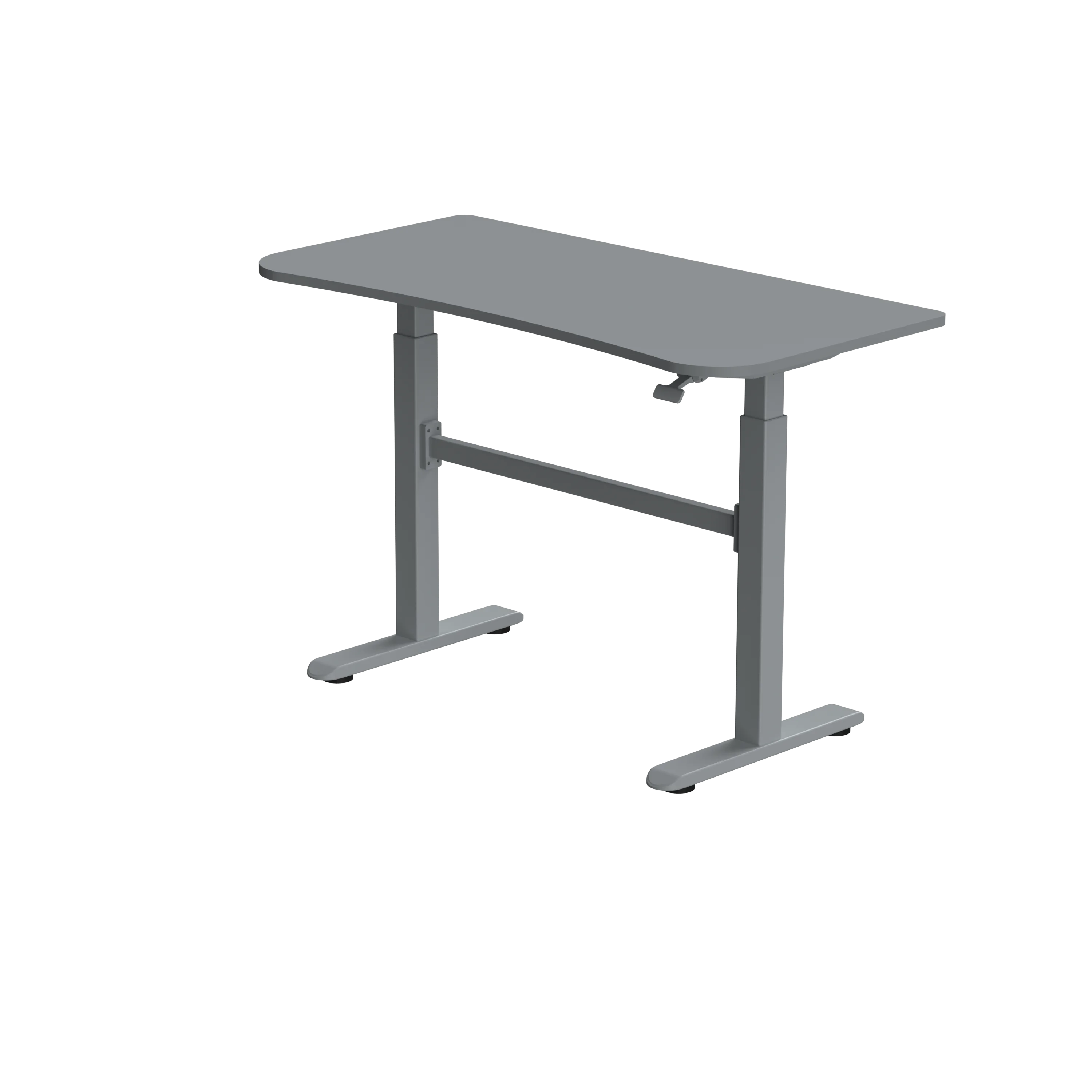 

&c Smart Electric Height-Adjustable Pneumatic Modern Rectangle Shape PC Desk Iron Standing Desk for Home Office Dining and Study
