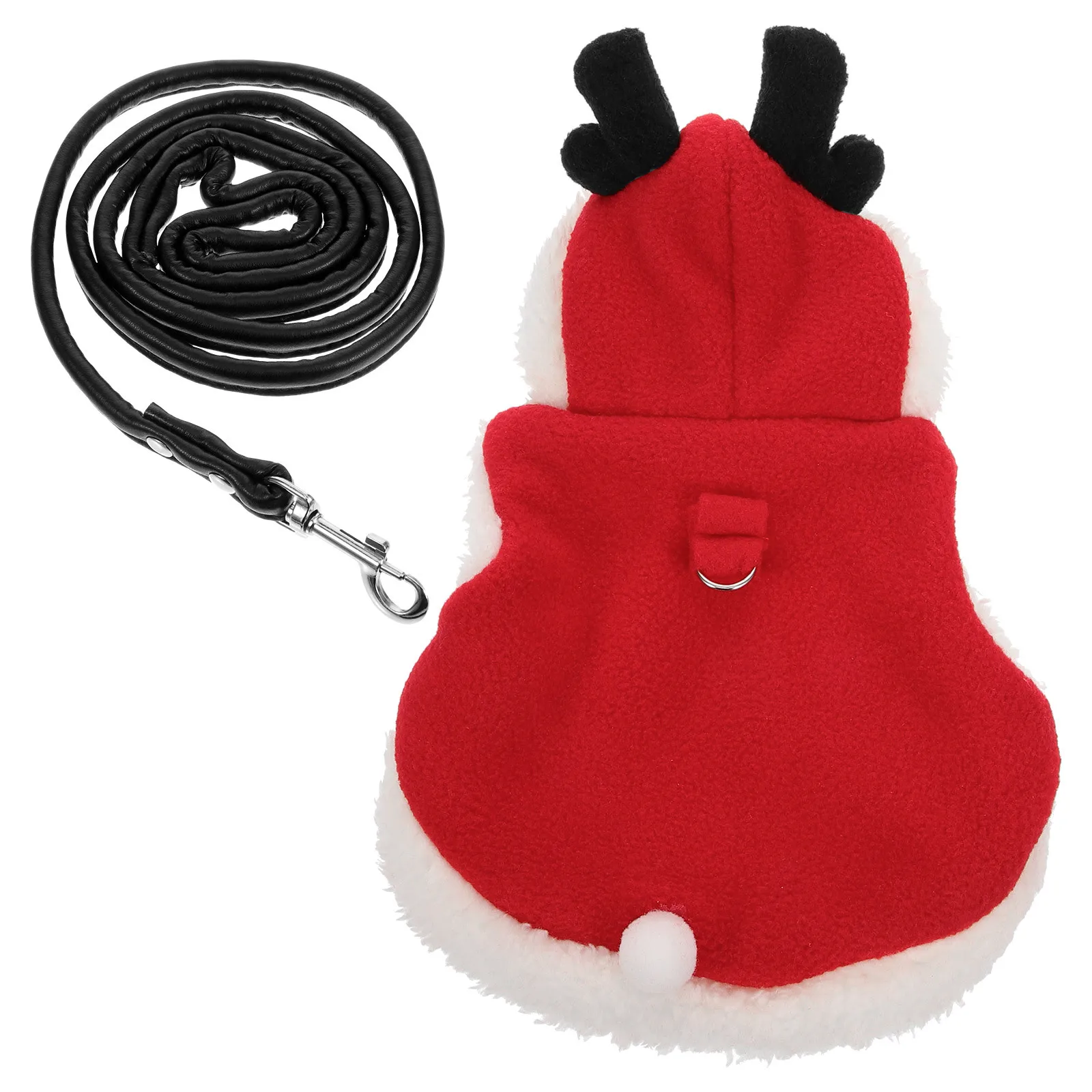 Christmas Rabbit Harness and Leash Adjustable Small Animal Walking Rope Kit Breathable Pet Vest for Outdoor Walking Secure