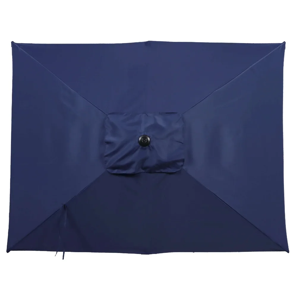مظلة فناء مستطيلة باللون الكحلي، إمالة قابلة للتعديل