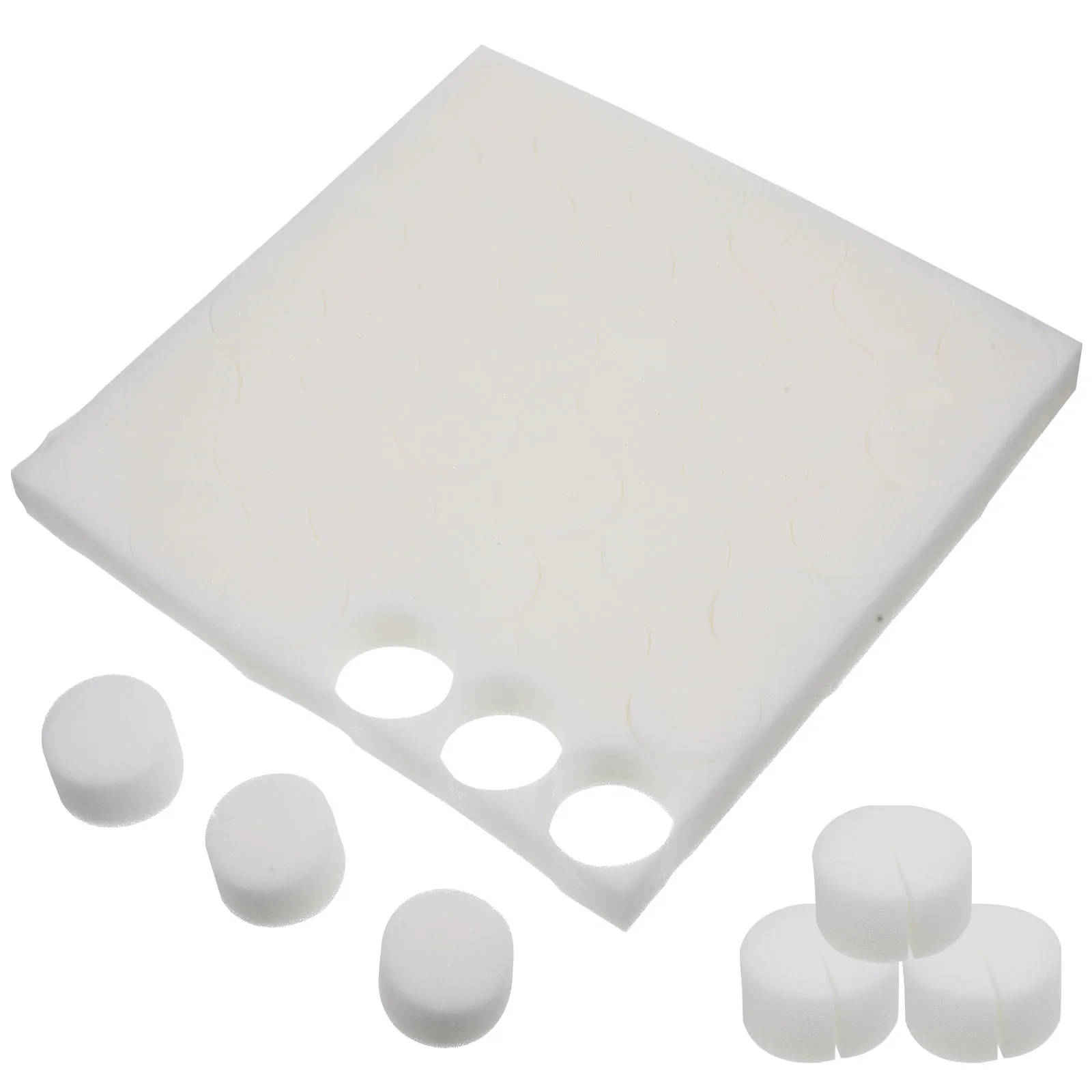 

100pcs Hydroponic Sponge Planting Basket Greenhouse Net Pot Wheatgrass Foam Sponges Plate Soil Free Cultivation