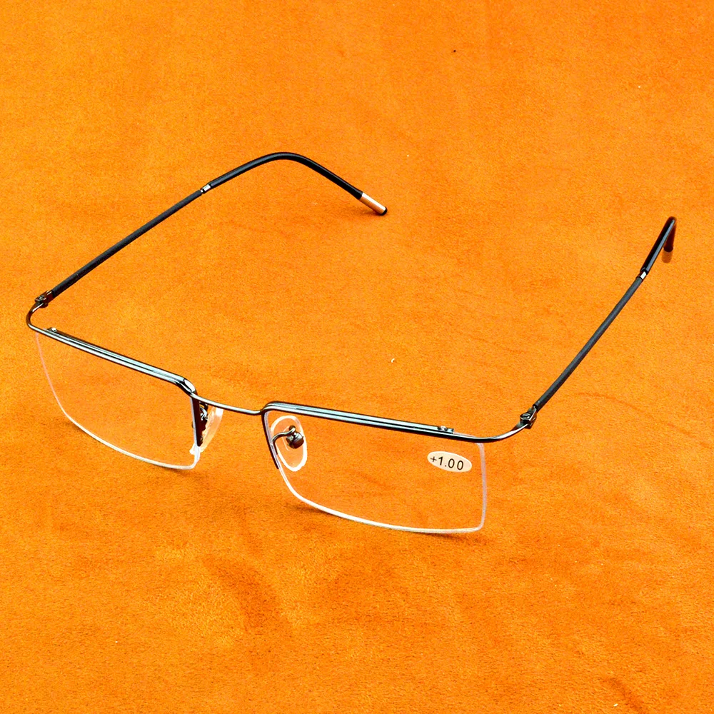 

Titanium Alloy Business Men For Intelligence Progressive Multifocal Commercial Reading Glasses Bifocal +1 +1.5 To +4