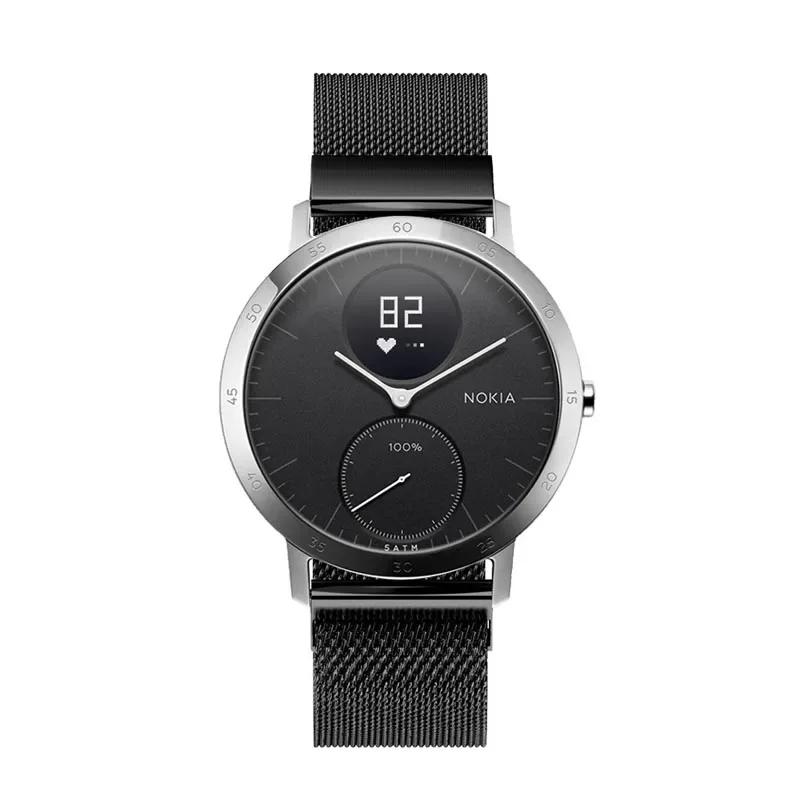 Muñequeras Milanese Loop de acero inoxidable, muñequeras de liberación rápida para Nokia Withings Steel HR GDeals