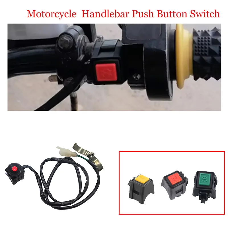 NewMotocross Universal Parts Handlebar Push Button Switch Power Switchs Engine Starter For off-road motorcycle