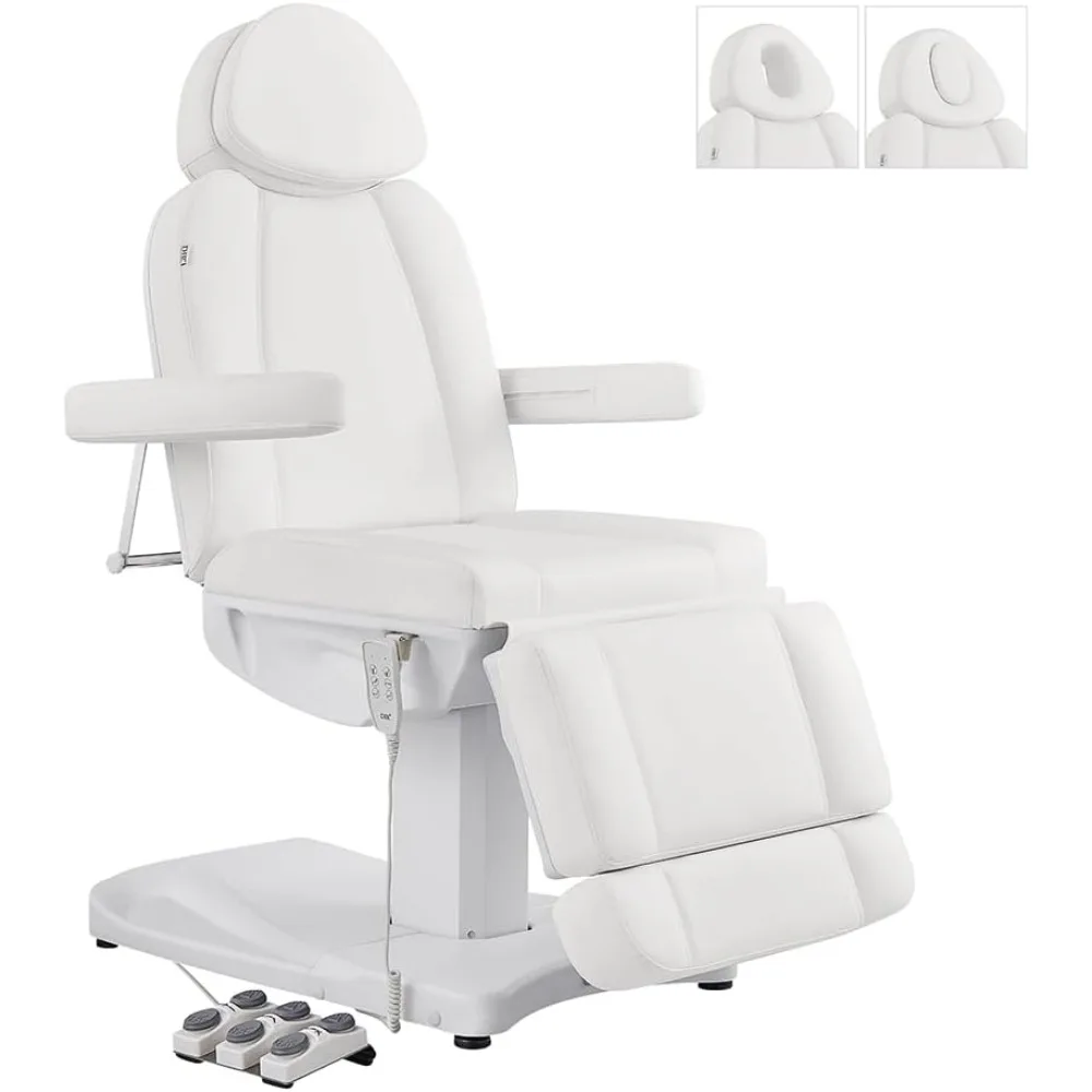 Silla médica estética eléctrica completa, cama de belleza Facial, podología, médicos, silla de oficina con 3 motores de tinta