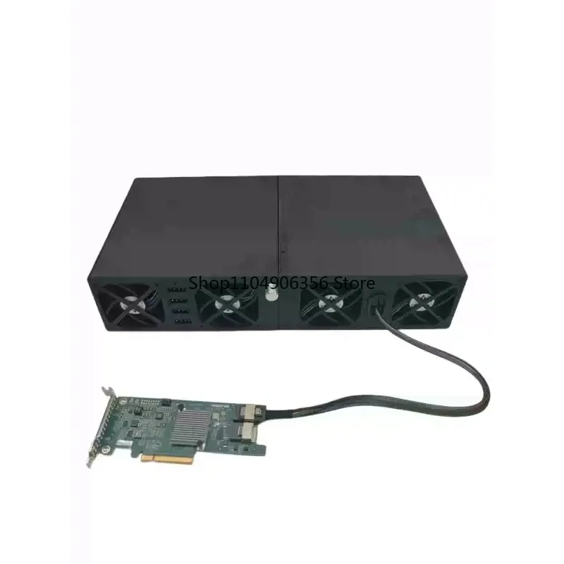 خزانة توسيع القرص الصلب ذات 12 قرصًا، لوحة الكترونية معززة لصندوق تخزين خارجي 12 جرام، يمكن توصيلها في سلسلة بأقفاص متعددة