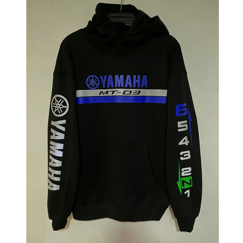 

New Yamaha Sports Hoodie Men's And Women's Oversized Breathable And Comfortable Casual Top Retro Fashion Versatile T-Shirt