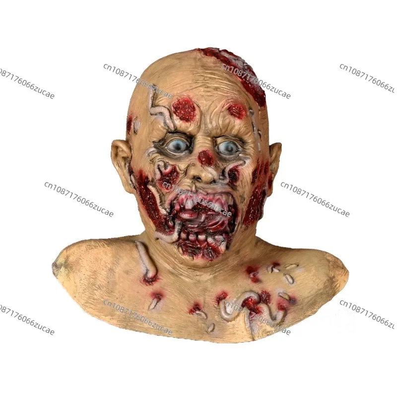 

Halloween Horror Moth Monster Mask Thriller Resident Evil Zombie Hood Haunted House Party Scary Props