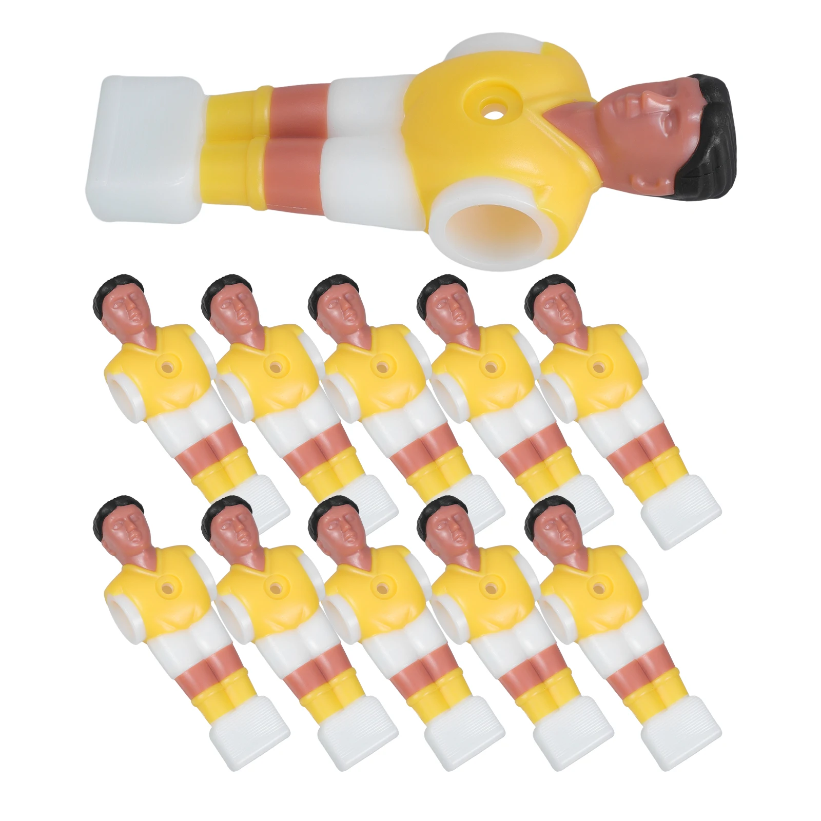 

11pcs Foosball Action Figures Table Football Players Replacement Parts Plastic Mini Soccer Statues For Standard Rod