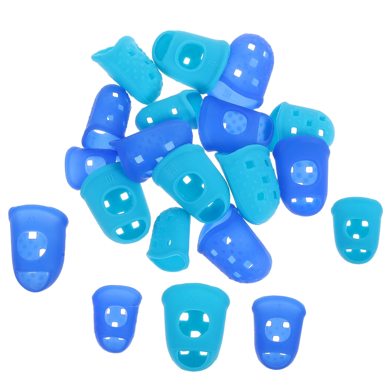 

20pcs Silicone Guitar Protectors Comfortable Durable Multifunctional Finger Guards For Guitar Guzheng Sewing Breathable Elastic