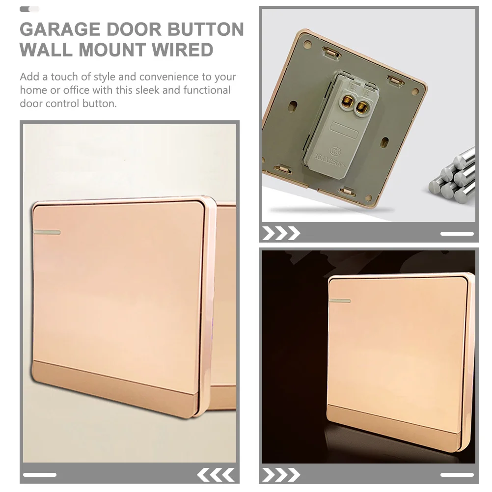 اضغط على زر الخروج، لوحة حائط بتصميم مخفي لاستبدال غطاء مفتاح التحكم في الوصول إلى الباب المتوافق مع جراج جرس الباب
