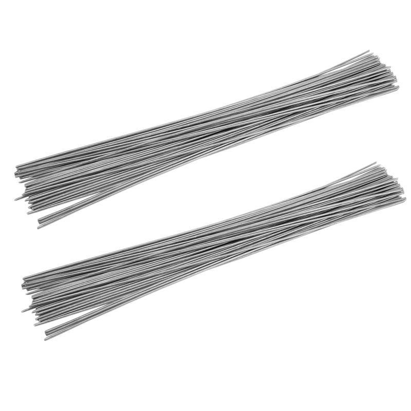 100Pcs Universal Welding Rods Copper Aluminum Iron Stainless Steel Fux Cored Welding Rod Weld Wire Electrode 33Cmx1.6Mm