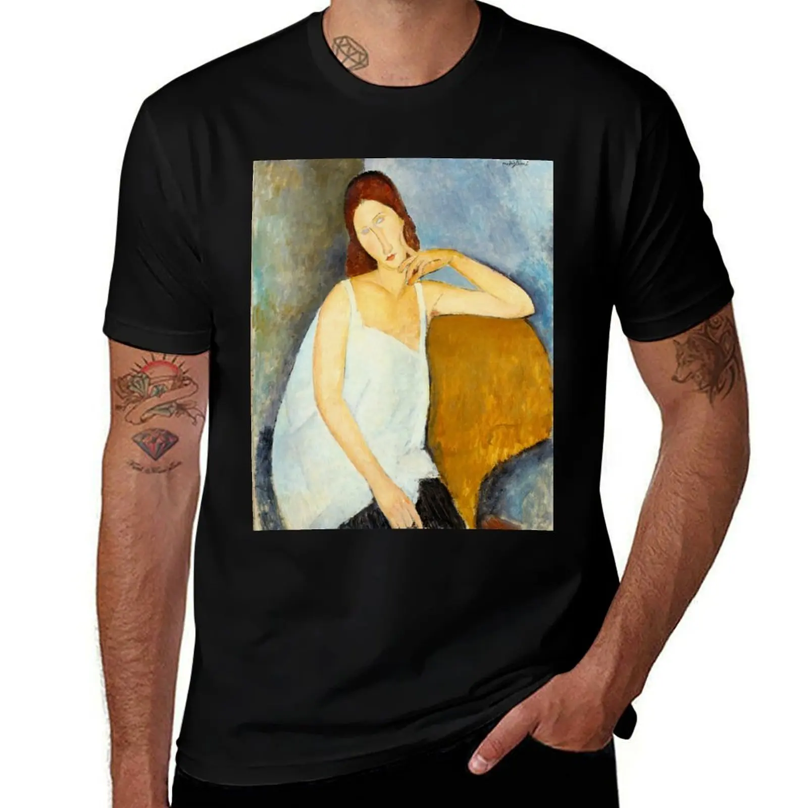 

Jeanne Hebuterne byAmedeo Modigliani, 1919 T-Shirt Fitness Training Breathable Tee
