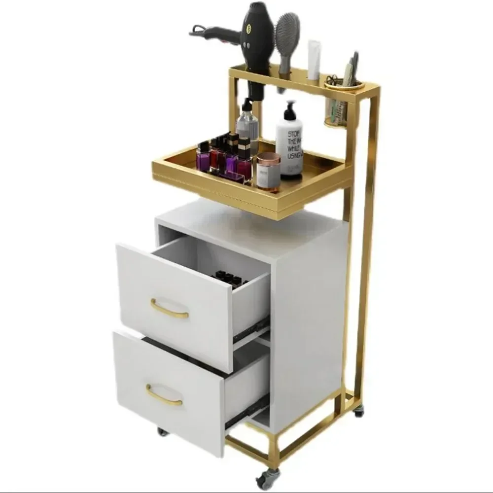 

Wanghong hairdressing shop tool cabinet hair salon special shelf barber shop cart ironing and dyeing tool car beauty cabinet
