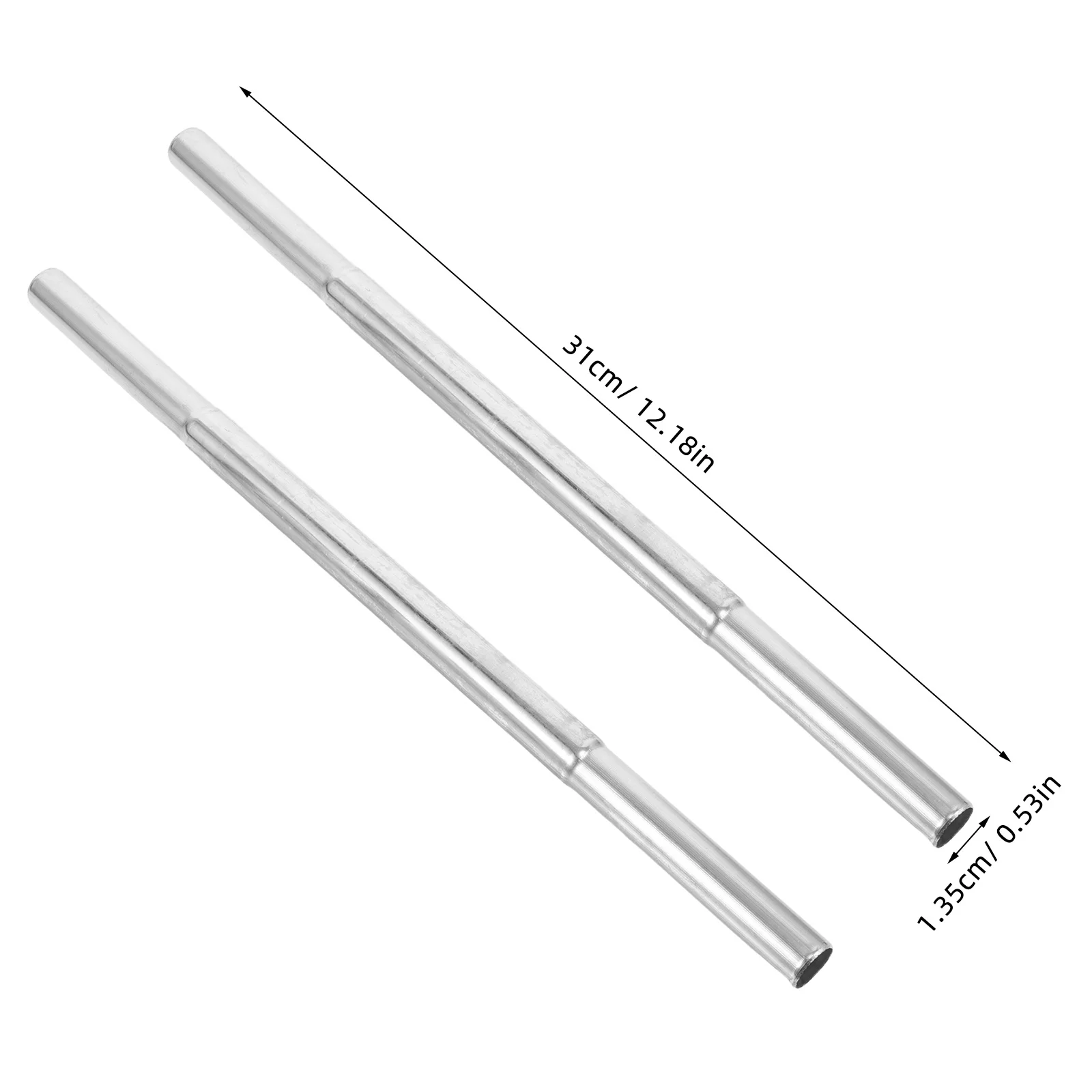 2 قطعة أداة تمديد نادي الغولف الحديد وضعت المهنية إطالة قضيب لقطات دقيقة مستقرة وزيادة مسافة الضرب