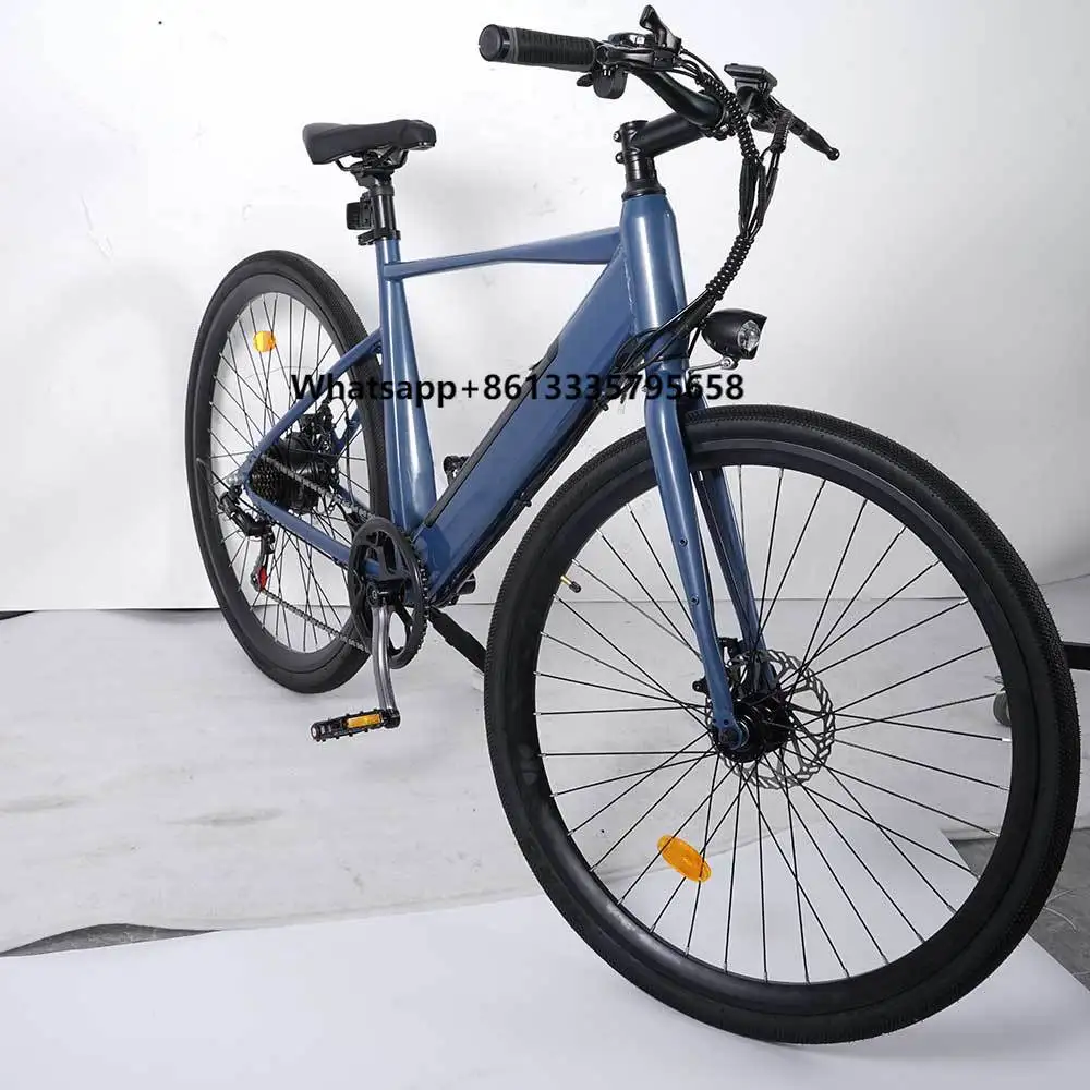 

700c E Road Bike Hidden Battery 7 Speed Electric Bicycle 36v 10.4ah 250w Rear Hub Motor Electric Road Bike for Adults