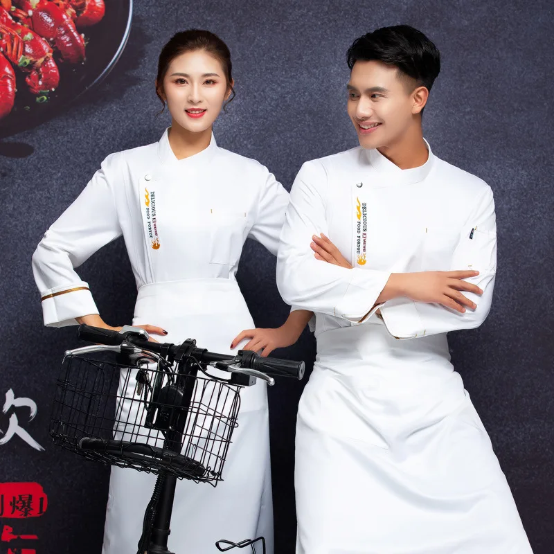 Overalls Long Sleeve Autumn and Winter Hotel Bakery Pastry Work Clothes Summer Baker Dessert Chef