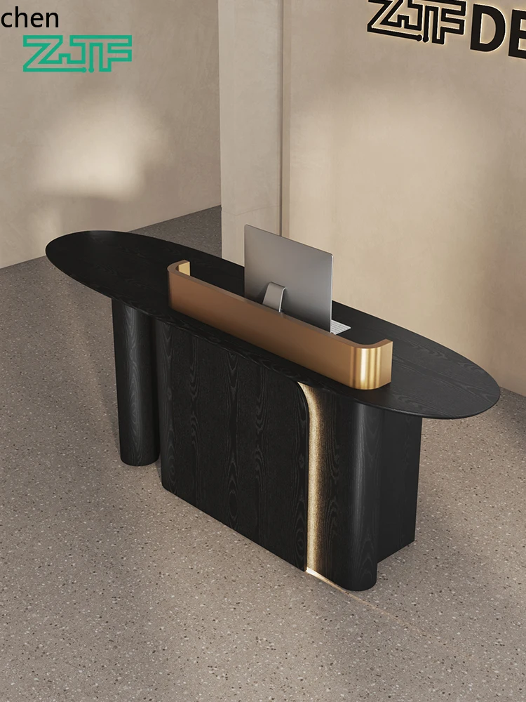 HXL Beauty Salon Reception Desk Company Front Desk Cashier Counter Bar Counter