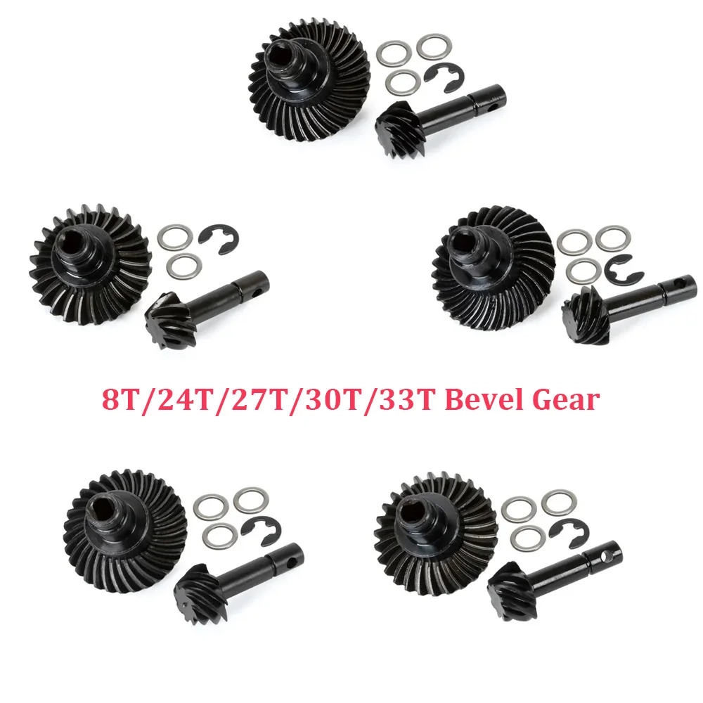 Metallic Forward and reverse gears 24T/27T/30T/33T for Axial AR44 RC Car SCX10 II Axle Portal Spare Parts